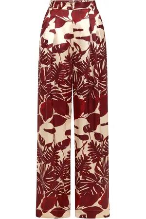 Nicholas Carleigh flared silk trousers