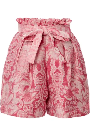 Erdem Floral-jacquard tied shorts