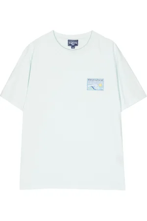 Maison Kitsuné X Vilebrequin wave-print T-shirt