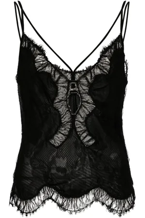 Tom Ford Chantilly-lace slip top