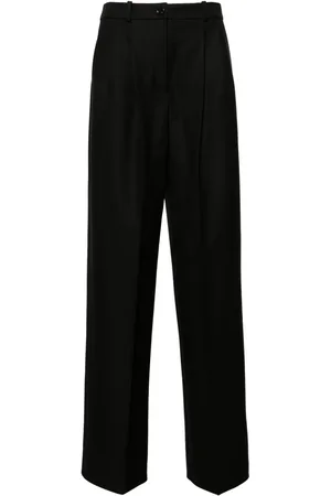 HUGO BOSS Pleat-detailed virgin wool trousers