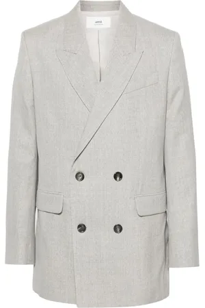 Ami Double-breasted virgin wool blazers