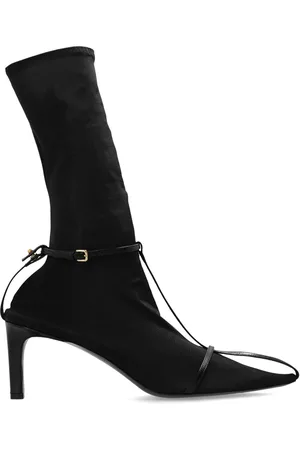 Jil Sander Leather-trim sock boots
