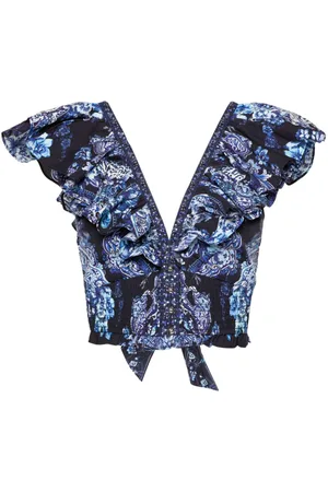 Camilla Delft Dinasty floral-print vest