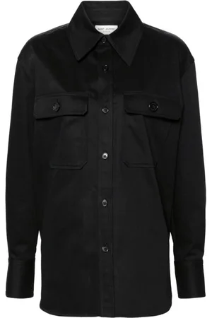 Saint Laurent Saharienne twill cotton shirt