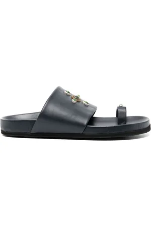 Madison.Maison Tyche Navy Toe Ring Sandals