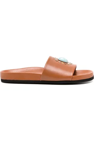 Madison.Maison Athena Cognac Open Toe Sandals