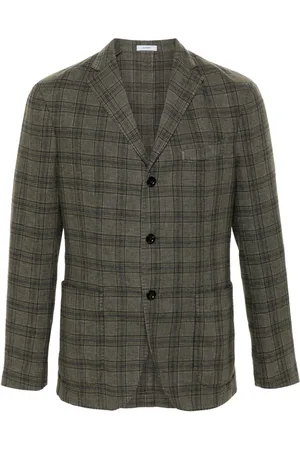 Boglioli Single-breasted check-pattern blazer