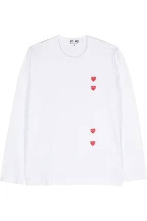 Comme des Garçons Heart-print cotton T-shirt