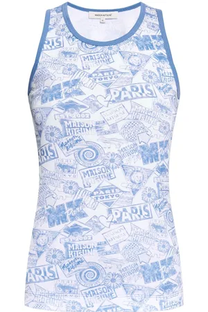 Maison Kitsuné Surf Collage cotton tank top