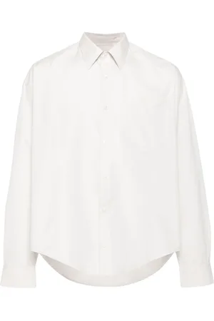 Ami Ami de Coeur-embroidered poplin shirt