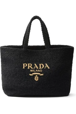 Prada Logo-embroidered tote bag