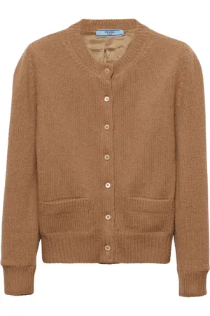 Prada Round-neck wool-knit cardigan