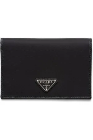 Prada Re-Nylon enamel-triangle logo wallet