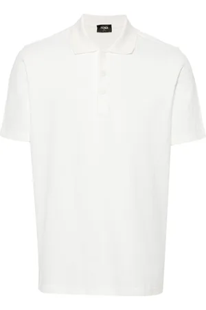 Fendi FF-pattern cotton polo shirt