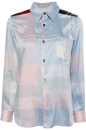 Comme des Garçons Check-pattern detailing shirt