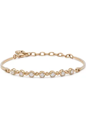 Dana Rebecca Designs 14kt yellow large Poppy Rae Pebble Row diamond bracelet