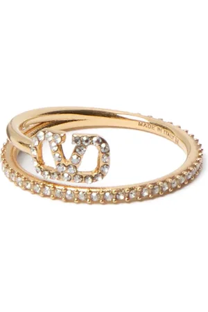 VALENTINO GARAVANI VLogo Signature crystal ring