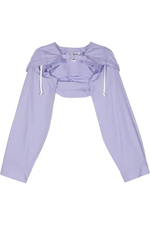 Comme des Garçons Hooded cropped cotton jacket