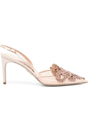 RENE CAOVILLA 55mm Venezia leather pumps