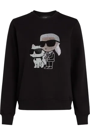 Karl Lagerfeld Ikon rhinestone-embellished sweatshirt