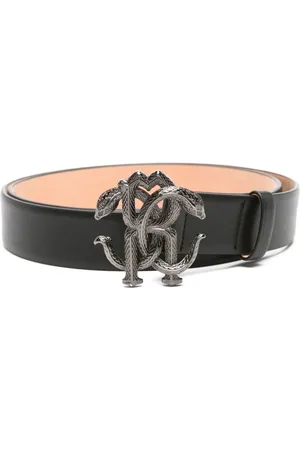 Roberto Cavalli RC-buckle leather belt