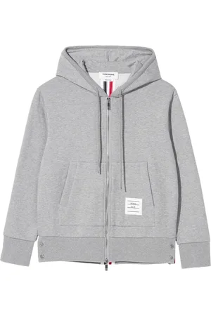 Thom Browne RWB-stripe cotton hoodie