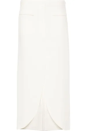 Courrèges Ellipse tailored maxi skirt