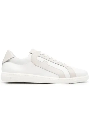 Furla Arch-motif leather sneakers