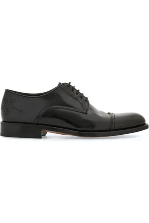 Salvatore Ferragamo Perforated leather Derby shoes