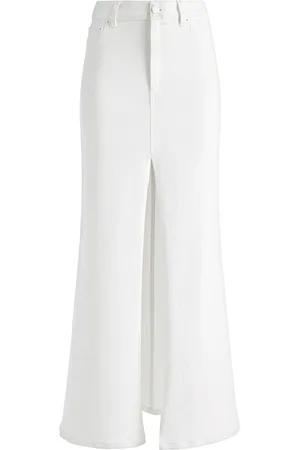 ALICE+OLIVIA Rye A-line slit skirt
