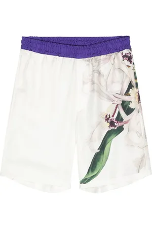 PIERRE-LOUIS MASCIA Floral-print silk shorts