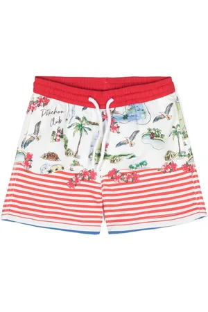 PATACHOU Graphic-print swim shorts