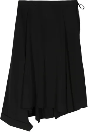 YOHJI YAMAMOTO Asymmetric wool midi skirt