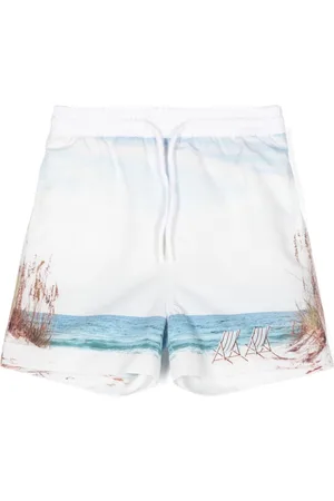 PATACHOU Beach-print swim shorts