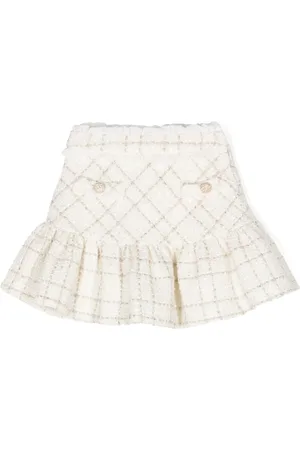 PATACHOU Tweed ruffled skirt