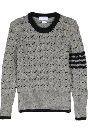 Thom Browne 4-Bar cable-knit jumper