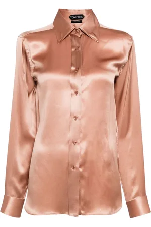 Tom Ford Long-sleeved silk-satin shirt