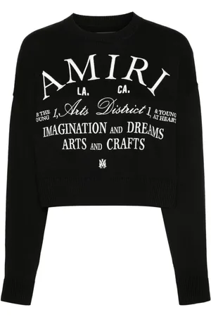 AMIRI Logo-embroidered cotton jumper