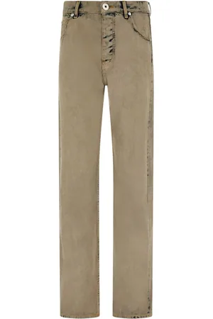Salvatore Ferragamo Logo-patch cotton trousers
