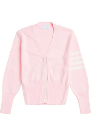 Thom Browne 4-Bar stripe cotton cardigan