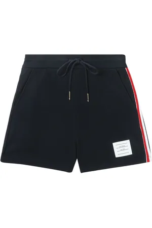 Thom Browne Stripe-detail piqué-weave shorts