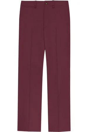 Saint Laurent Straight-leg cotton trousers