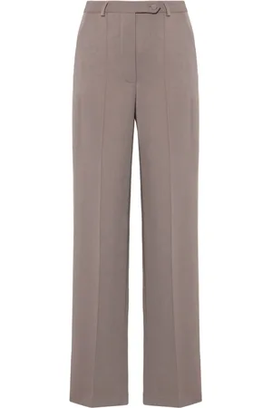 Styland Grosgrain-trim straight trousers