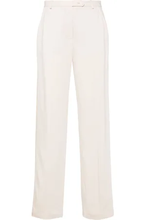 Styland Grosgrain-trim straight trousers