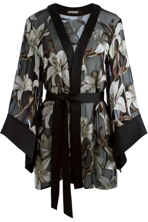 ALICE+OLIVIA Floral-print cardi-coat