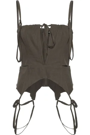 Elena Velez Cut-out corset top