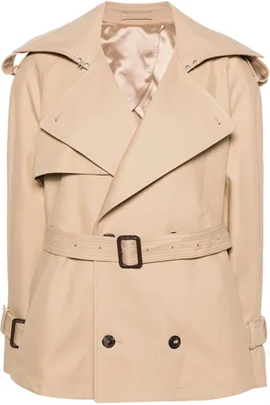 WARDROBE.NYC Belted cropped trench coat