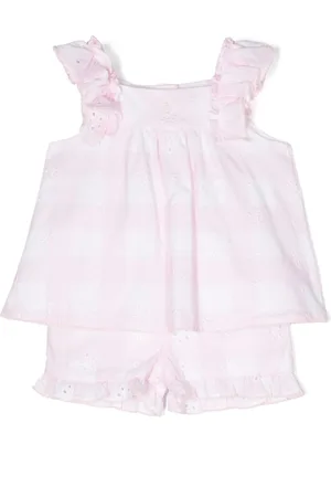 PATACHOU Gingham shorts set