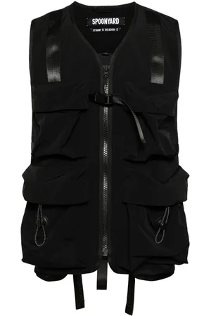 Spoonyard Logo-appliquéd ripstop waistcoat